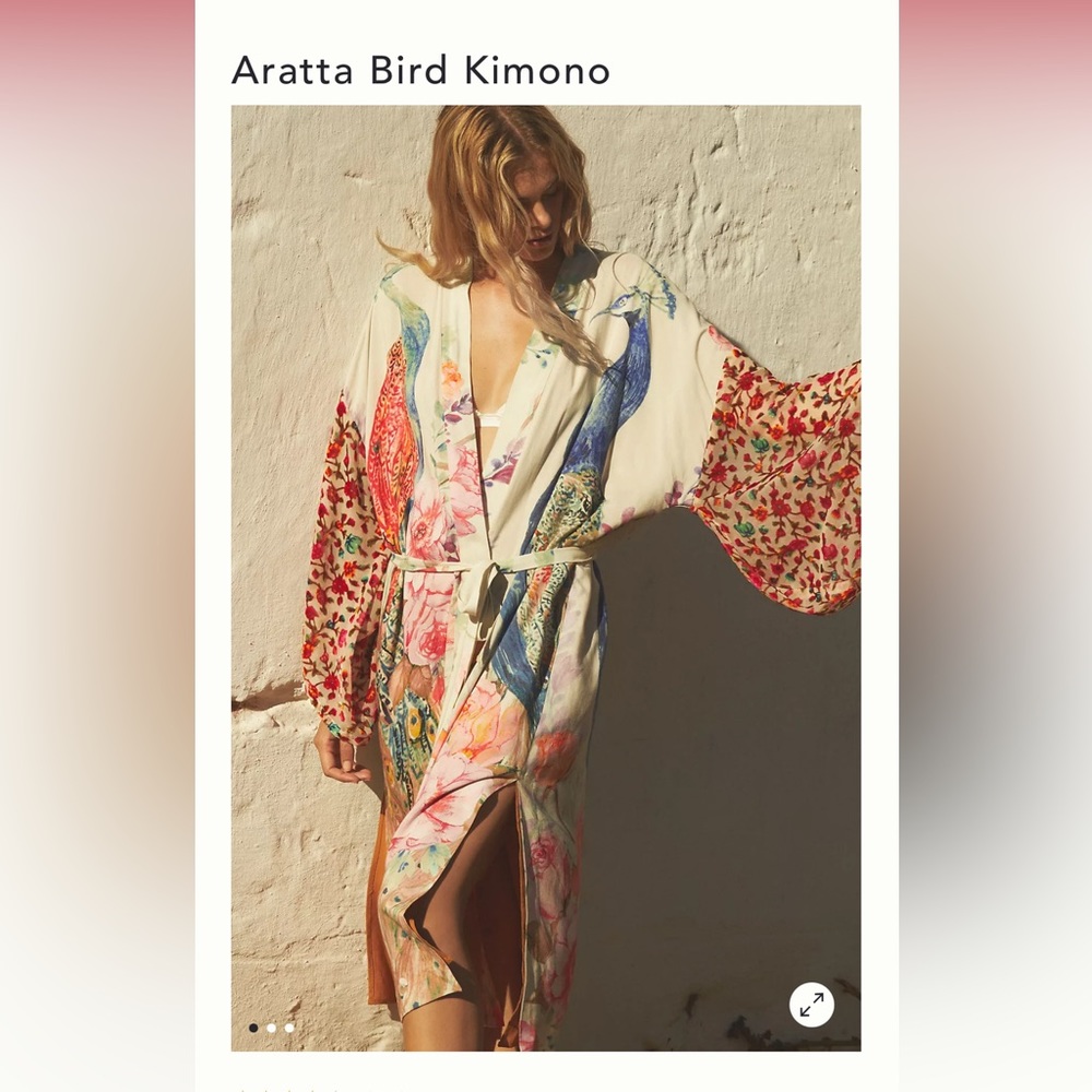 BHLDN  |  Aratta Bird Kimono  |  Ivory